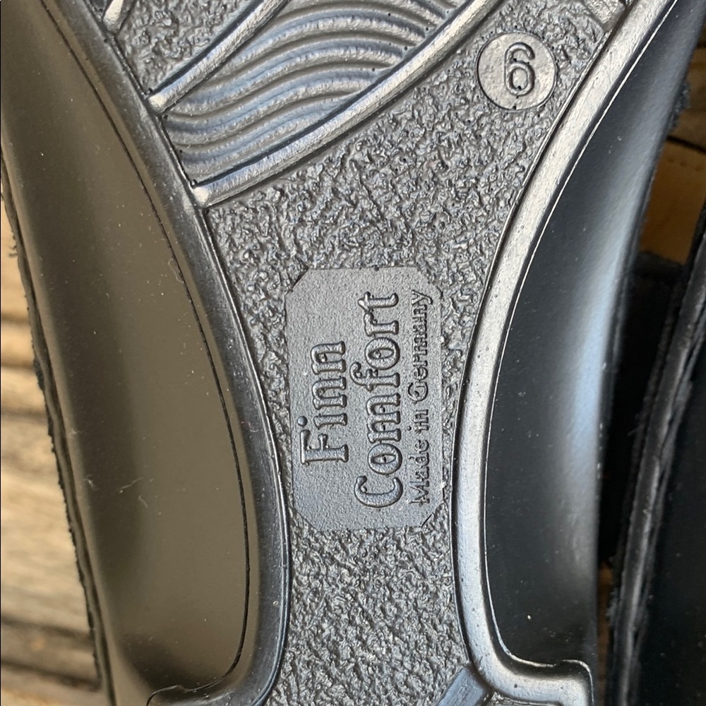 Finn Comfort Black Sandals Orthopedic Support - Picture 8 of 12